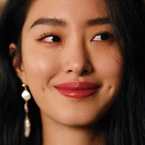 Genuine natural baroque pearl dangle earrings - Picture 3 of 6